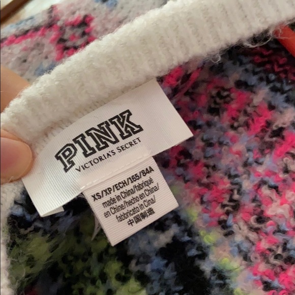 Pink Victoria’s Secret Holiday Snowflake sweater - Picture 6 of 13